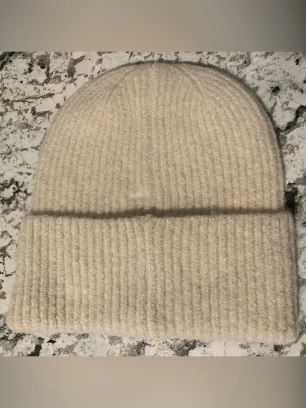 🆕- Nine West Ribbed Knit Beanie - Beige